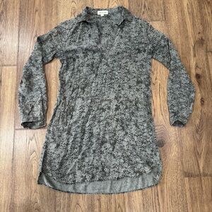 Anthropologie Cloth & Stone Women Floral Tencel Shirtdress Tunic Size: XS